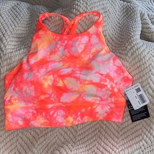 Energy Bra High Neck Long Line Shibori